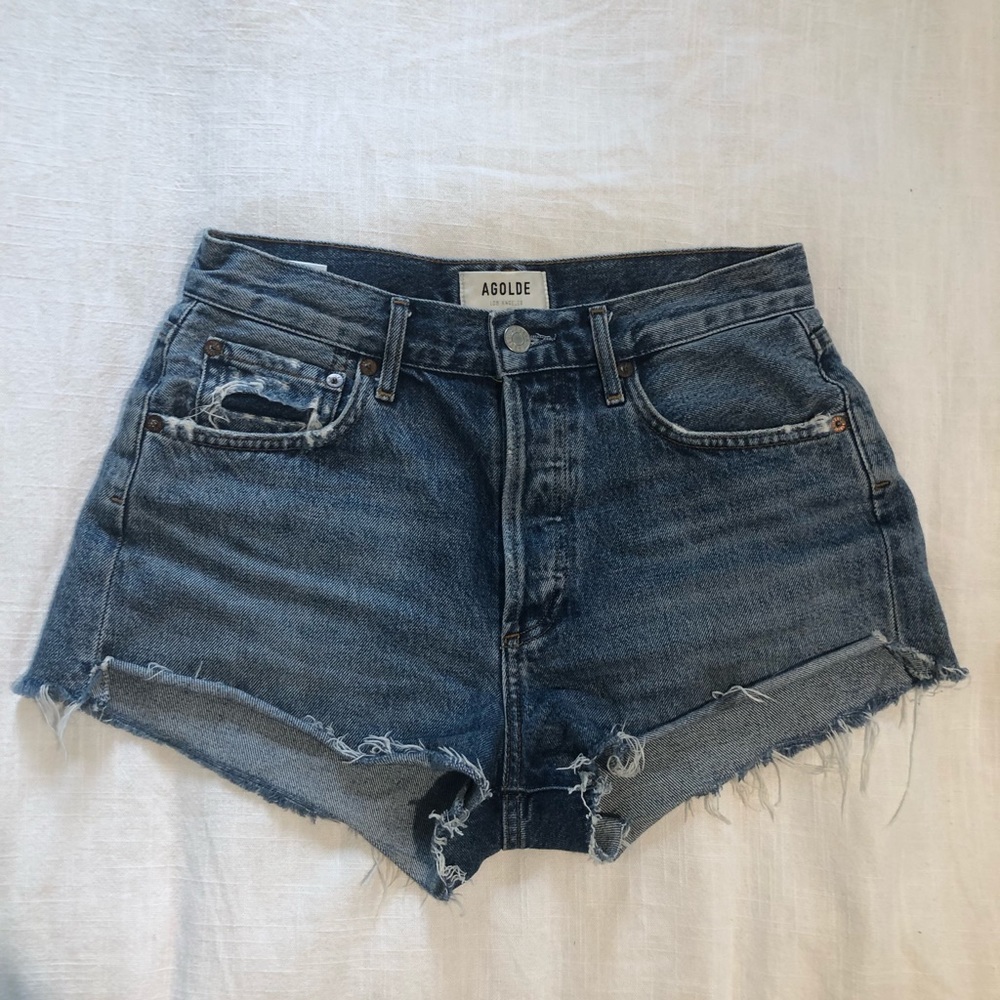 AGOLDE PARKER VINTAGE CUT OFF SHORTS